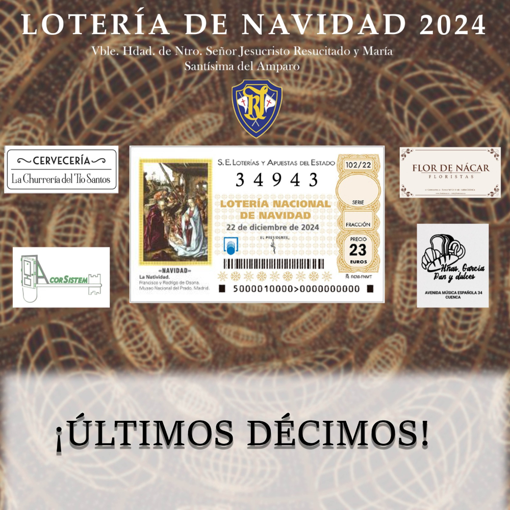 ULTIMOS DÉCIMOS DEL SORTEO DE NAVIDAD